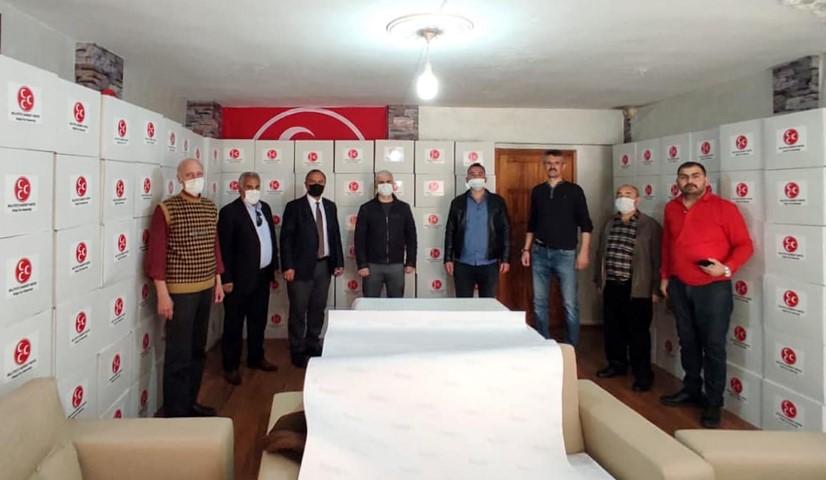 Yardım kolileri ihtiyaç sahiplerine ulaştırıldı